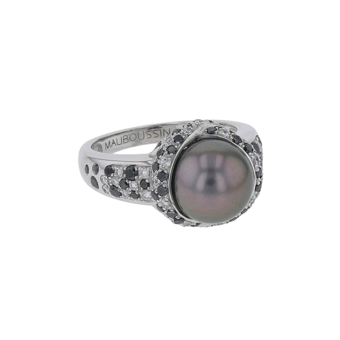 Mauboussin Perle Caviar Mon Amour diamonds, pearl and gold ring