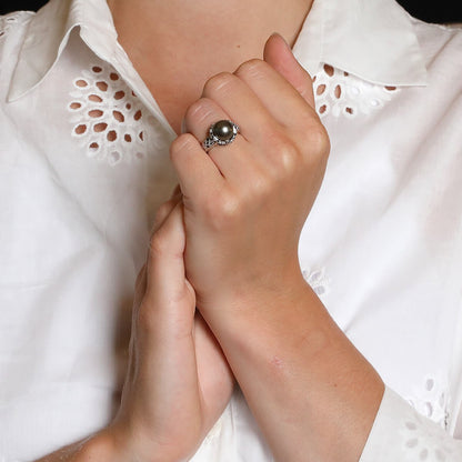 Mauboussin Perle Caviar Mon Amour diamonds, pearl and gold ring