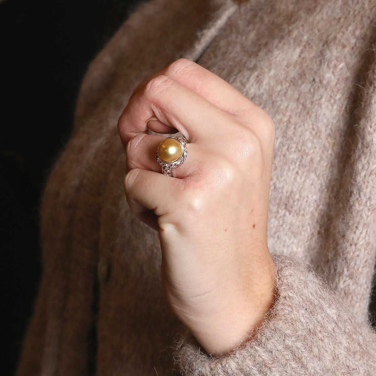 Mauboussin Perle dÕor Mon Amour diamonds, pearl and gold ring