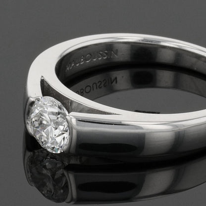 Mauboussin Swan diamond and platinum ring
