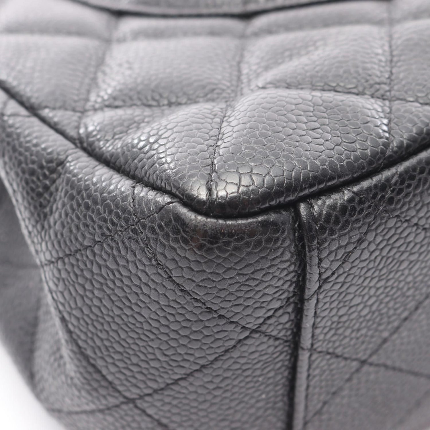 Chanel Black Big Matelasse 34 Shoulder Bag Calfskin (cowhide)