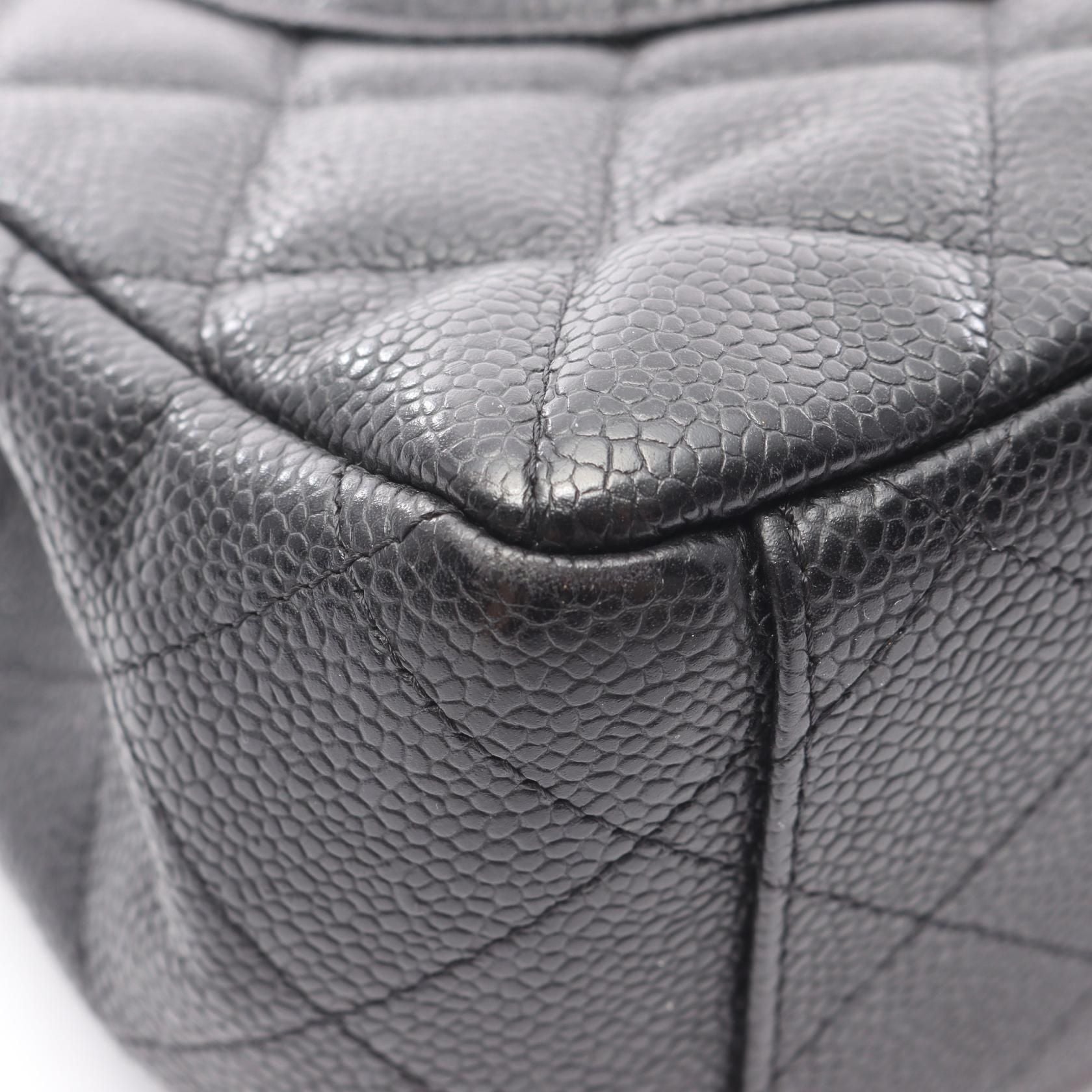 Chanel Black Big Matelasse 34 Shoulder Bag Calfskin (cowhide)