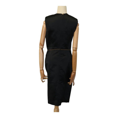 Chanel One Piece Silk Black Cc Auth