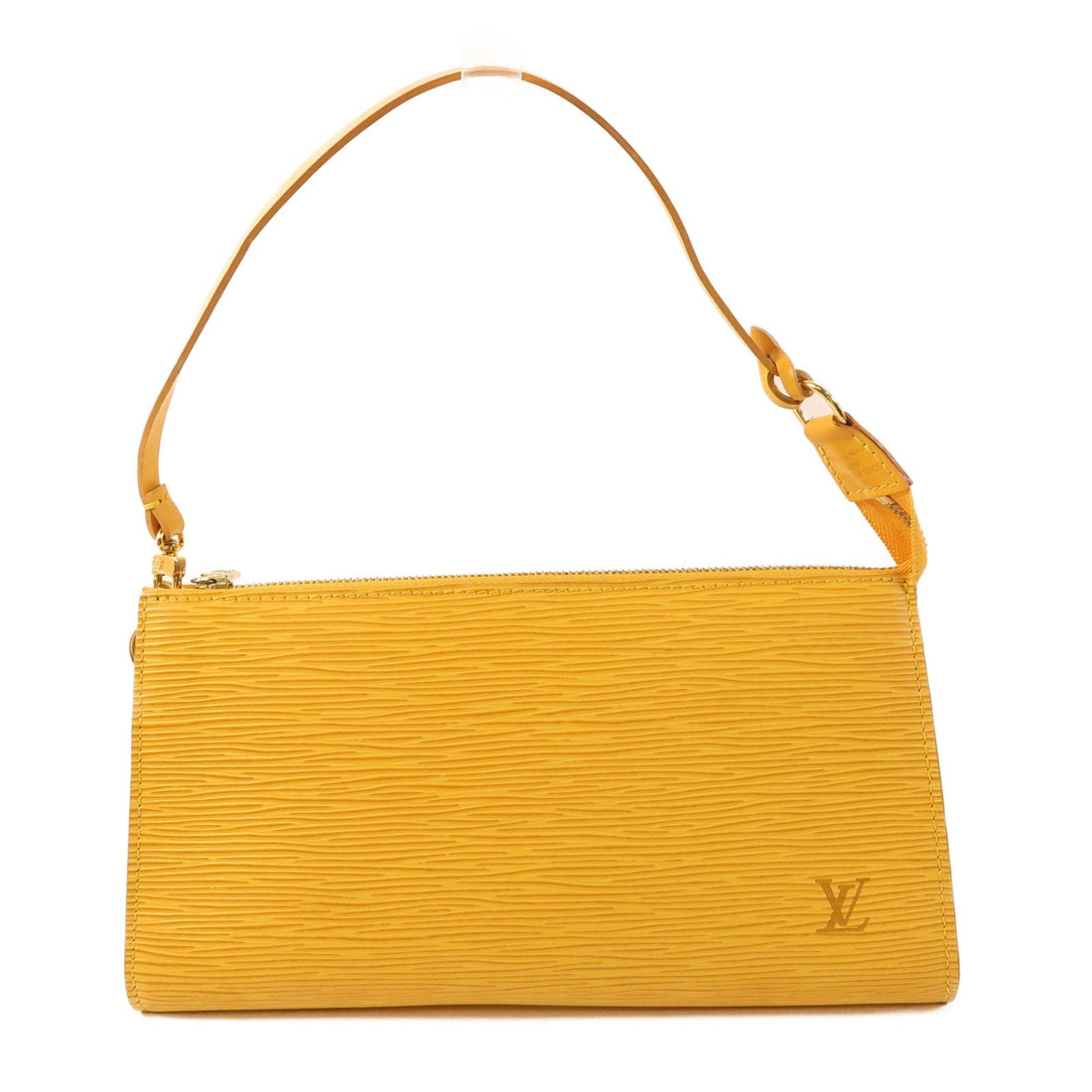 Louis Vuitton Epi Pochette Accessoires Pouch Kinpaku Handmade Bag Yellow Handbag M 5294a