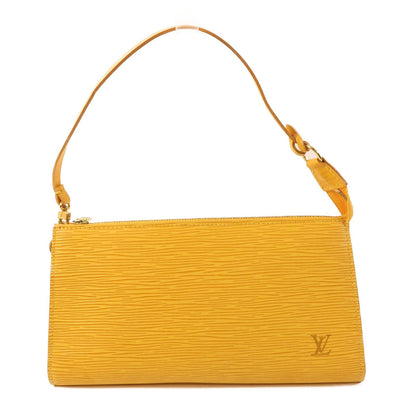Louis Vuitton Epi Pochette Accessoires Pouch Kinpaku Handmade Bag Yellow Handbag M 5294a