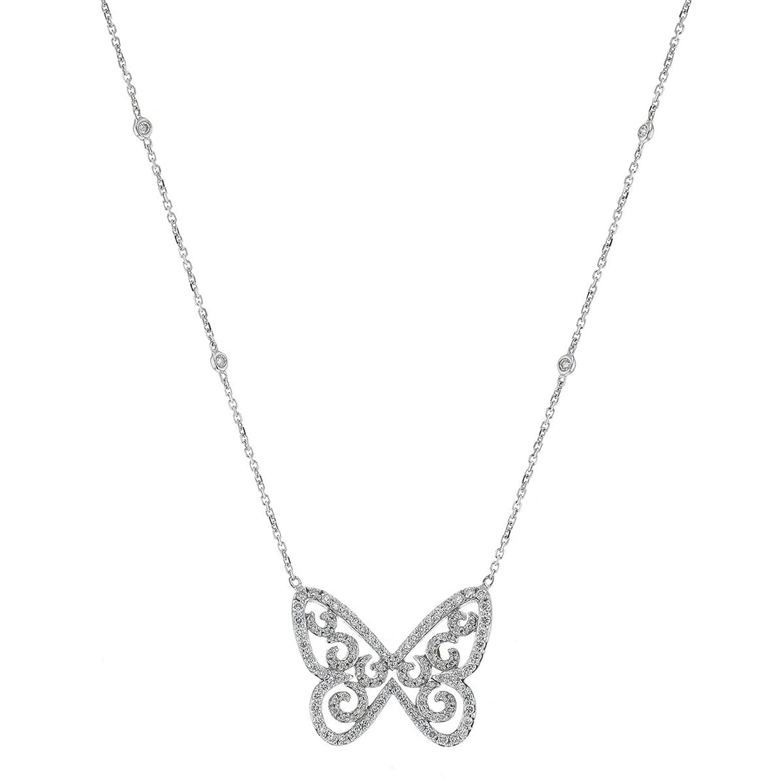 Messika Butterfly diamonds and gold necklace