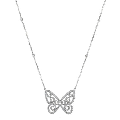Messika Butterfly diamonds and gold necklace