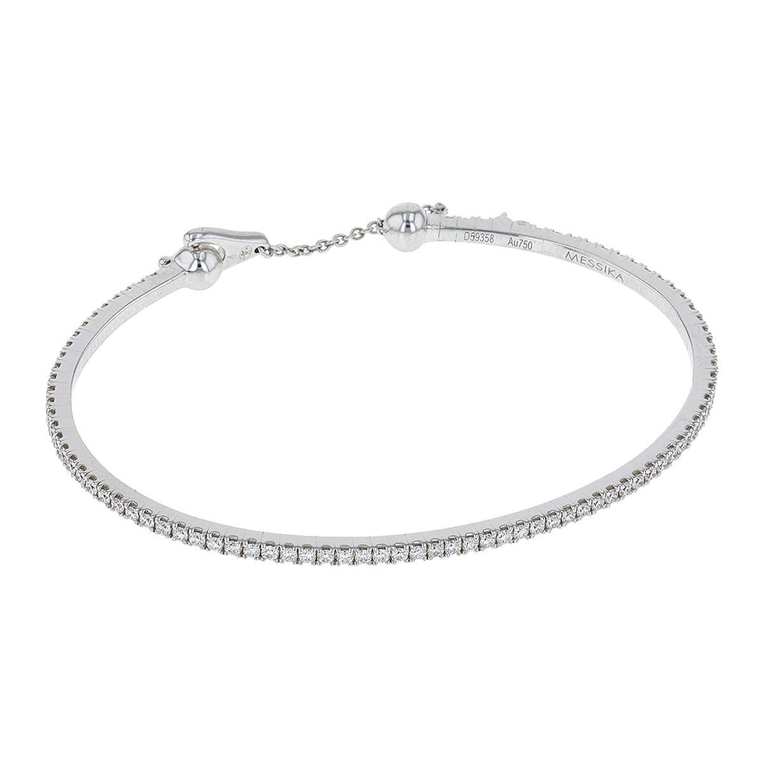 Messika diamonds and gold bracelet