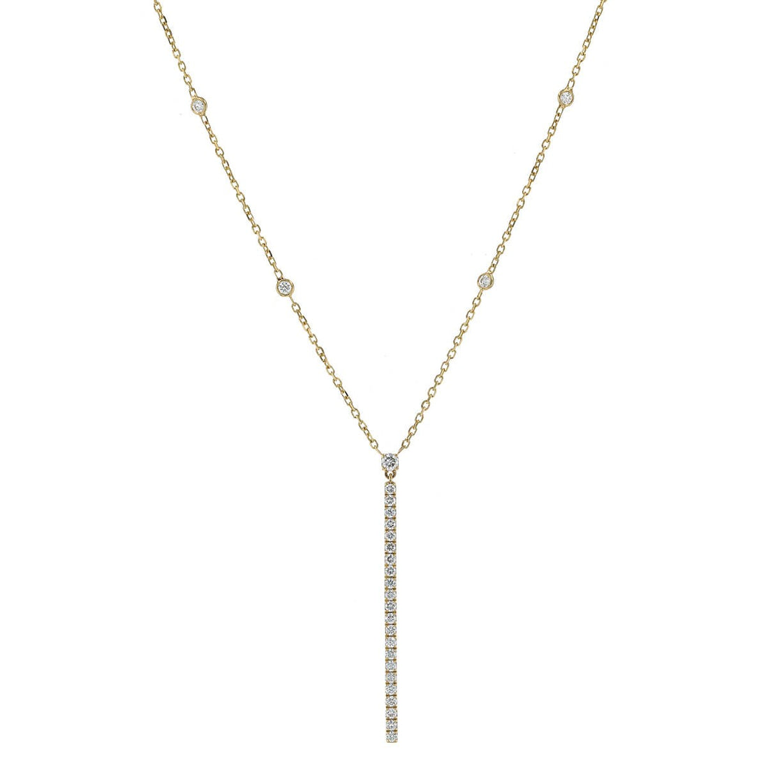 Messika Gatsby Barrette diamonds and gold necklace