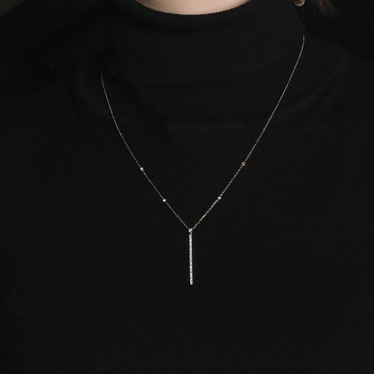 Messika Gatsby Barrette diamonds and gold necklace