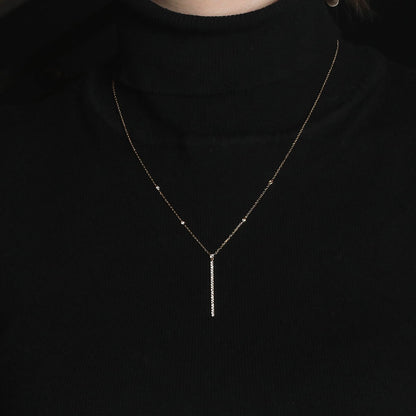 Messika Gatsby Barrette diamonds and gold necklace