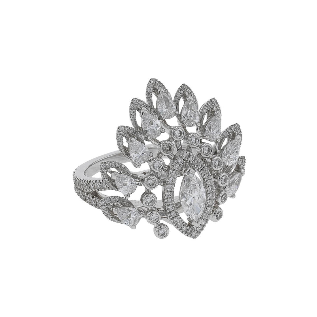 Messika Marquise Desert Bloom diamonds and gold ring