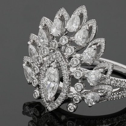 Messika Marquise Desert Bloom diamonds and gold ring