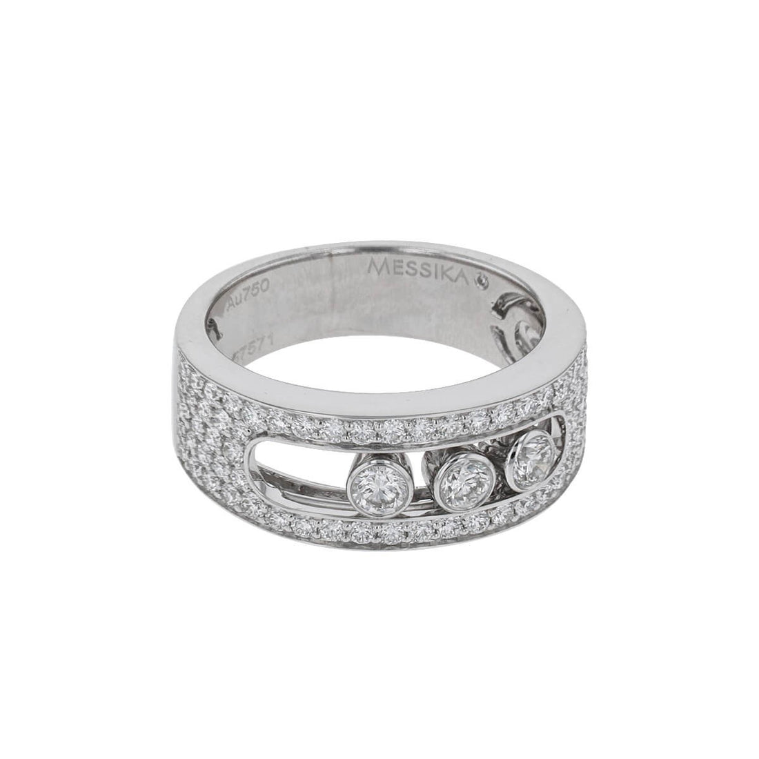 Messika Move Joaillerie diamonds and gold ring