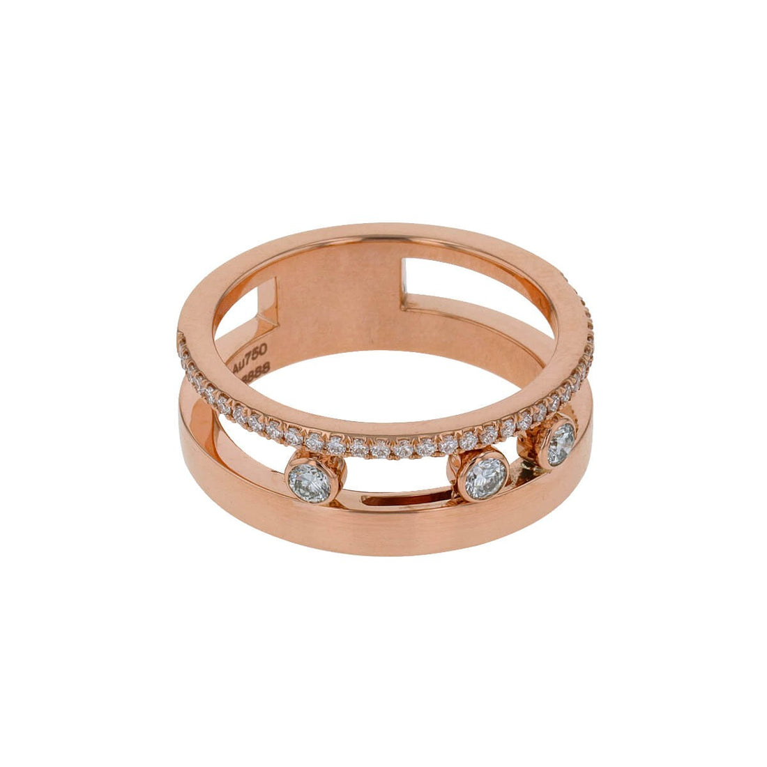Messika Move Romane diamonds and gold ring