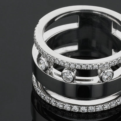 Messika Move Romane diamonds and gold ring