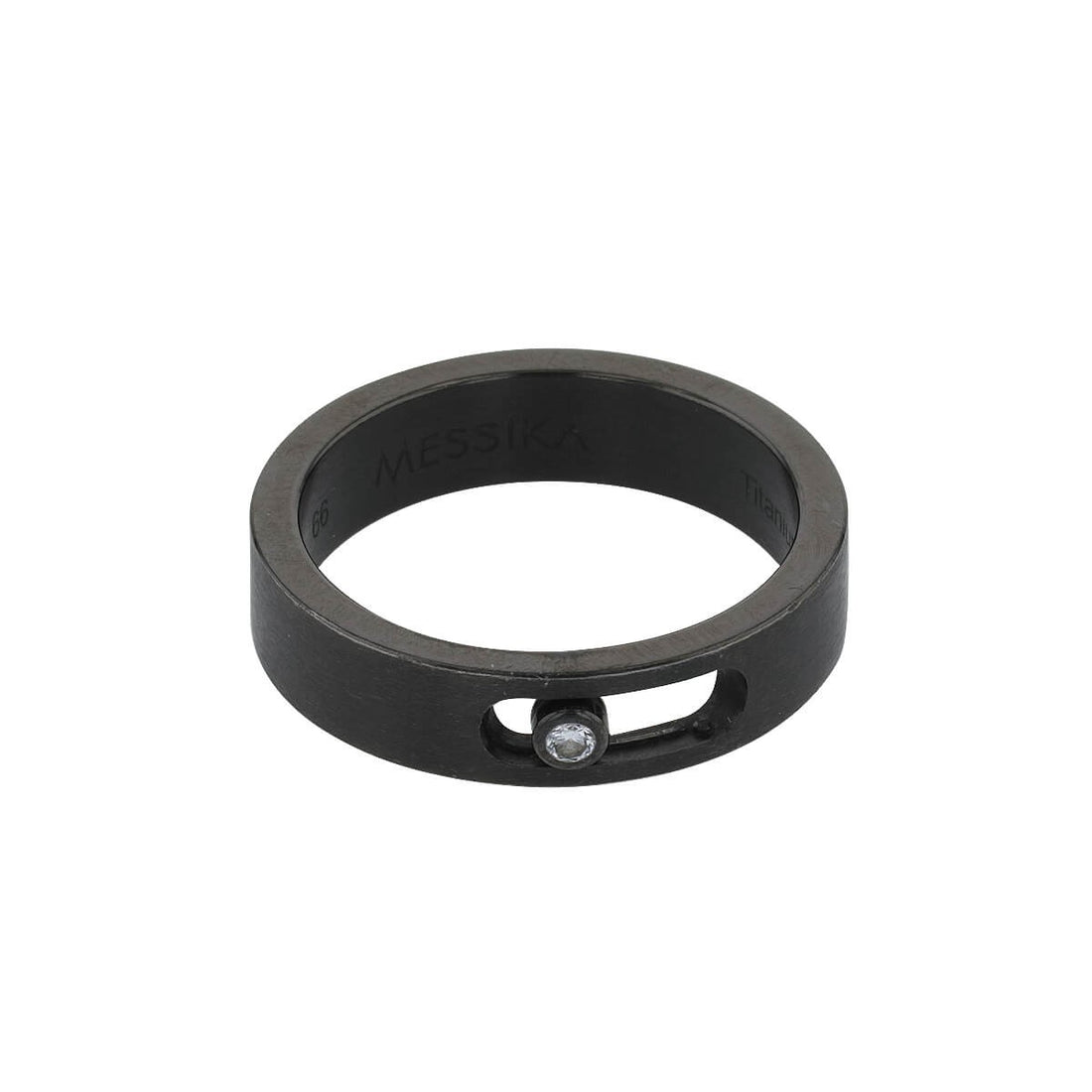 Messika Move titanium and diamond ring