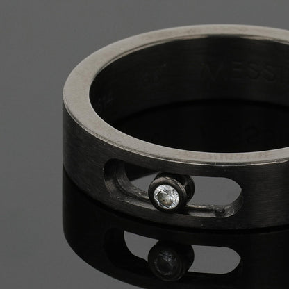 Messika Move titanium and diamond ring