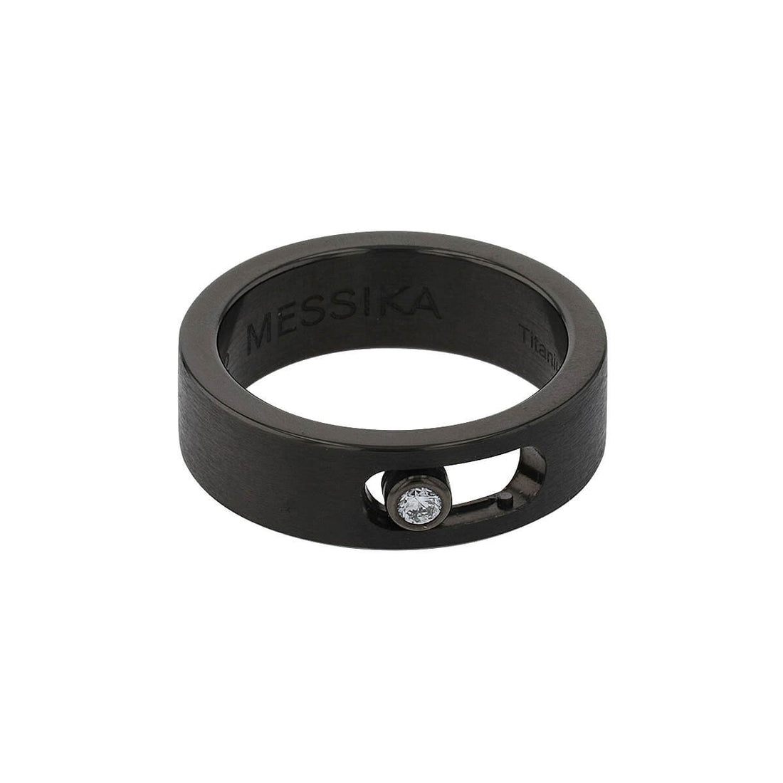 Messika Move titanium and diamond ring