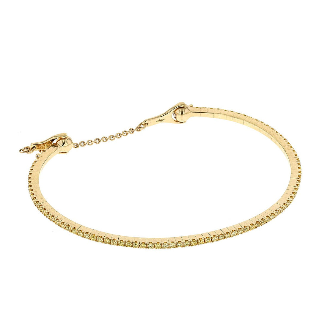 Messika Skinny gold and yellow diamonds bracelet