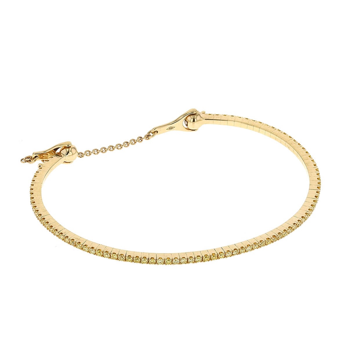 Messika Skinny gold and yellow diamonds bracelet