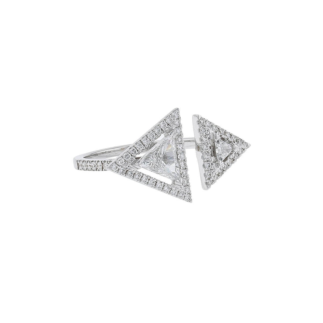 Messika diamonds and gold ring