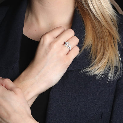 Messika diamonds and gold ring