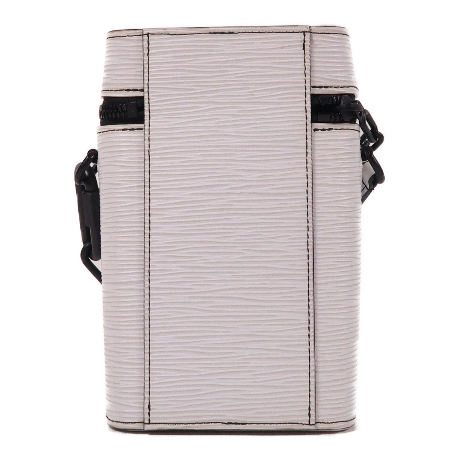 Louis Vuitton [gekiku] [yukei] Epi Phone Box Shoulder Bag White White Shoulder Bag M 68791