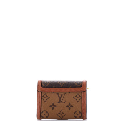 Louis Vuitton Dauphine Wallet Reverse Monogram Canvas Compact