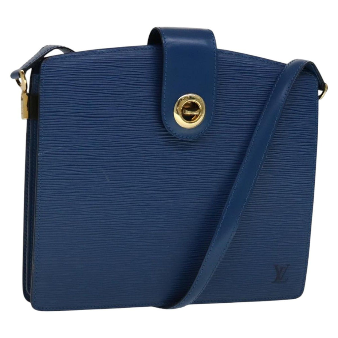 Louis Vuitton Epi Capuchin Shoulder Bag Blue M 52345 Lv Auth