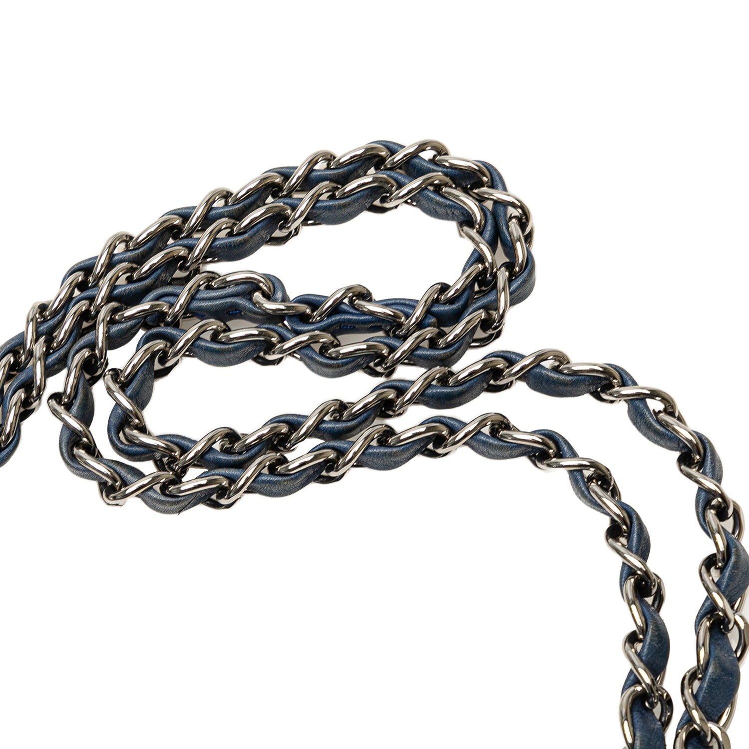 Chanel Medium Classic Caviar Double Flap Blue