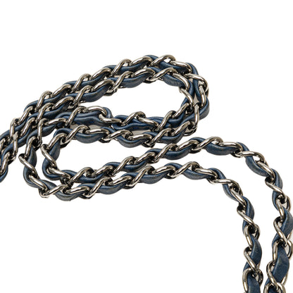 Chanel Medium Classic Caviar Double Flap Blue