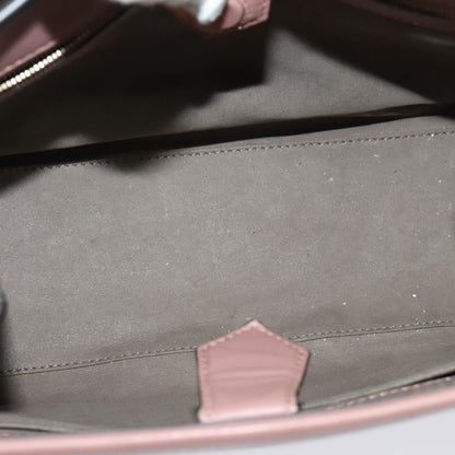 Fendi Runaway Small Hand Bag Leather 2way Pink Gold Auth
