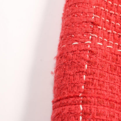 Chanel Red Dress Wool Nylon P 32021