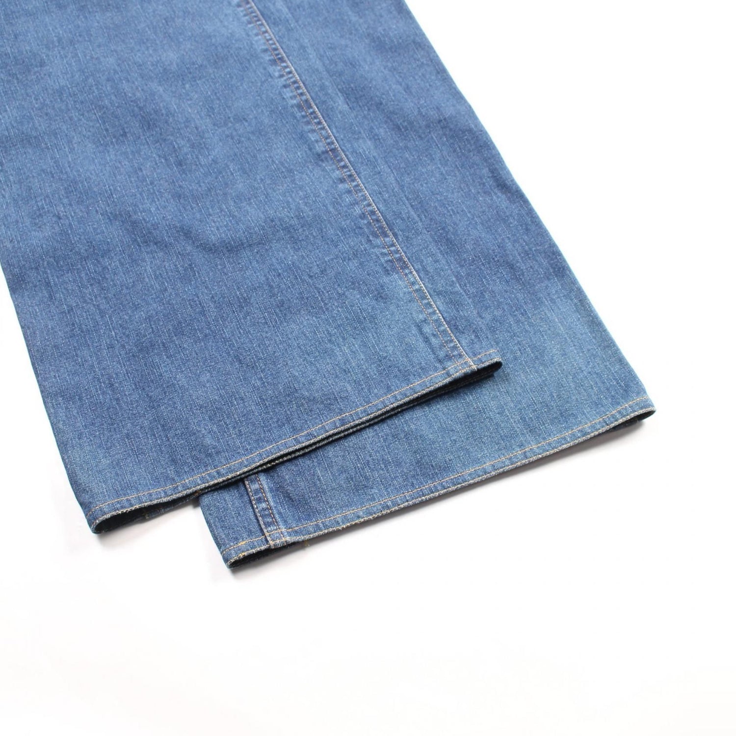 Chanel Blue Coco Mark Button Denim Pants Cotton P 12507v 07228