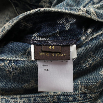 Louis Vuitton X Supreme Monogram Denim Jacket Hda 91wall Cotton Blue Mens 44