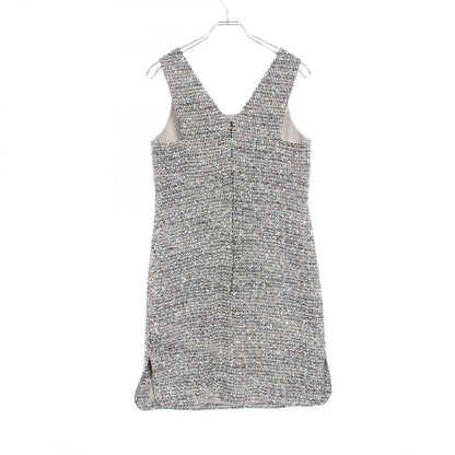 Chanel Black White Multicolor Tweed Dress Cotton Wool P 50613v 37597