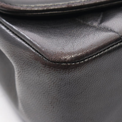 Chanel Black Matelasse Diana Flap Shoulder Bag Lambskin (sheep Leather) A 01165