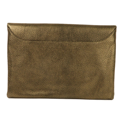 Givenchy Cowhide Leather Clutch Bag Business Bag Clutch Bag Gold Calfskin (cowhide)