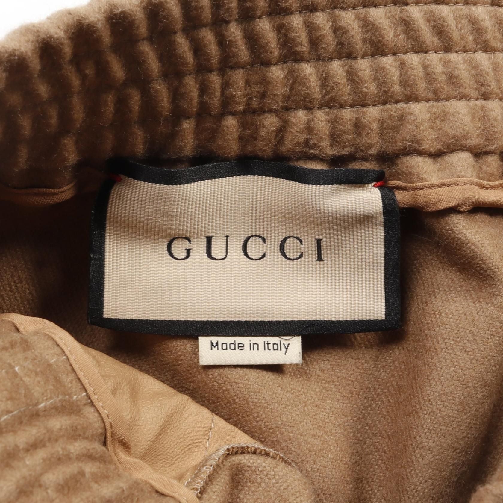 Gucci With Gg Button Pants 730912 Wool Brown 40