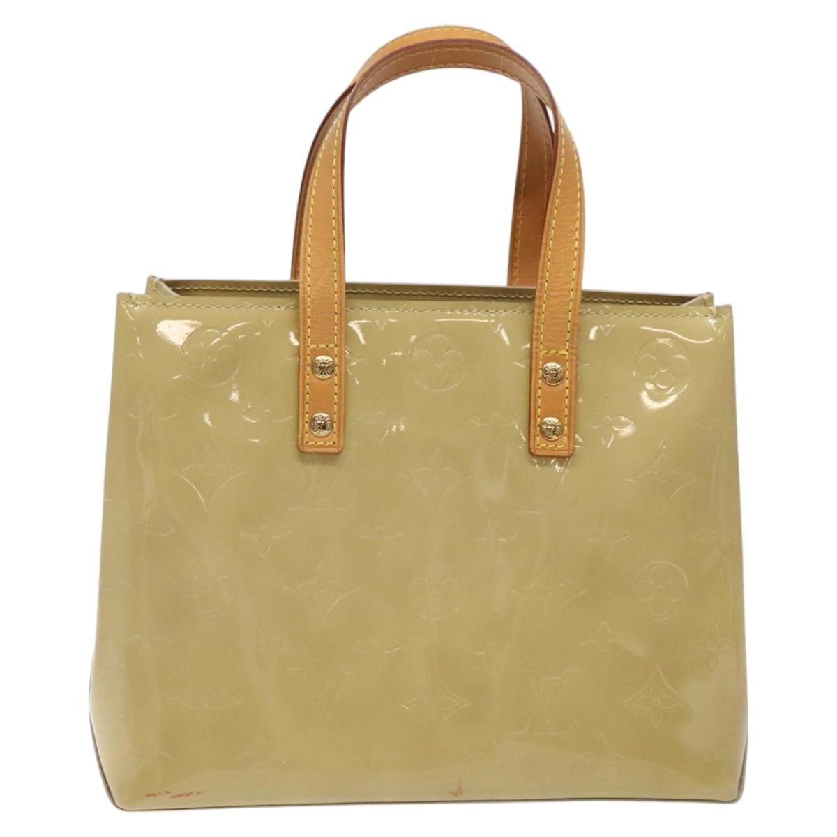 Louis Vuitton Vernis Reade Pm Hand Bag Beige M 91334 Lv Auth