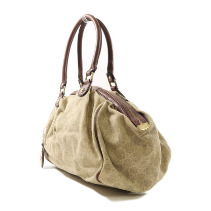 Gucci Canvas Sukey Hobo Gold Hand-turn Shoulder Bag Palm Color 2way Shoulder Bag Brown Brown Canvas 223974
