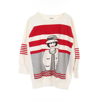 Chanel White Multicolor Mademoiselle Sweat Cotton Acrylic P 18590v 10779