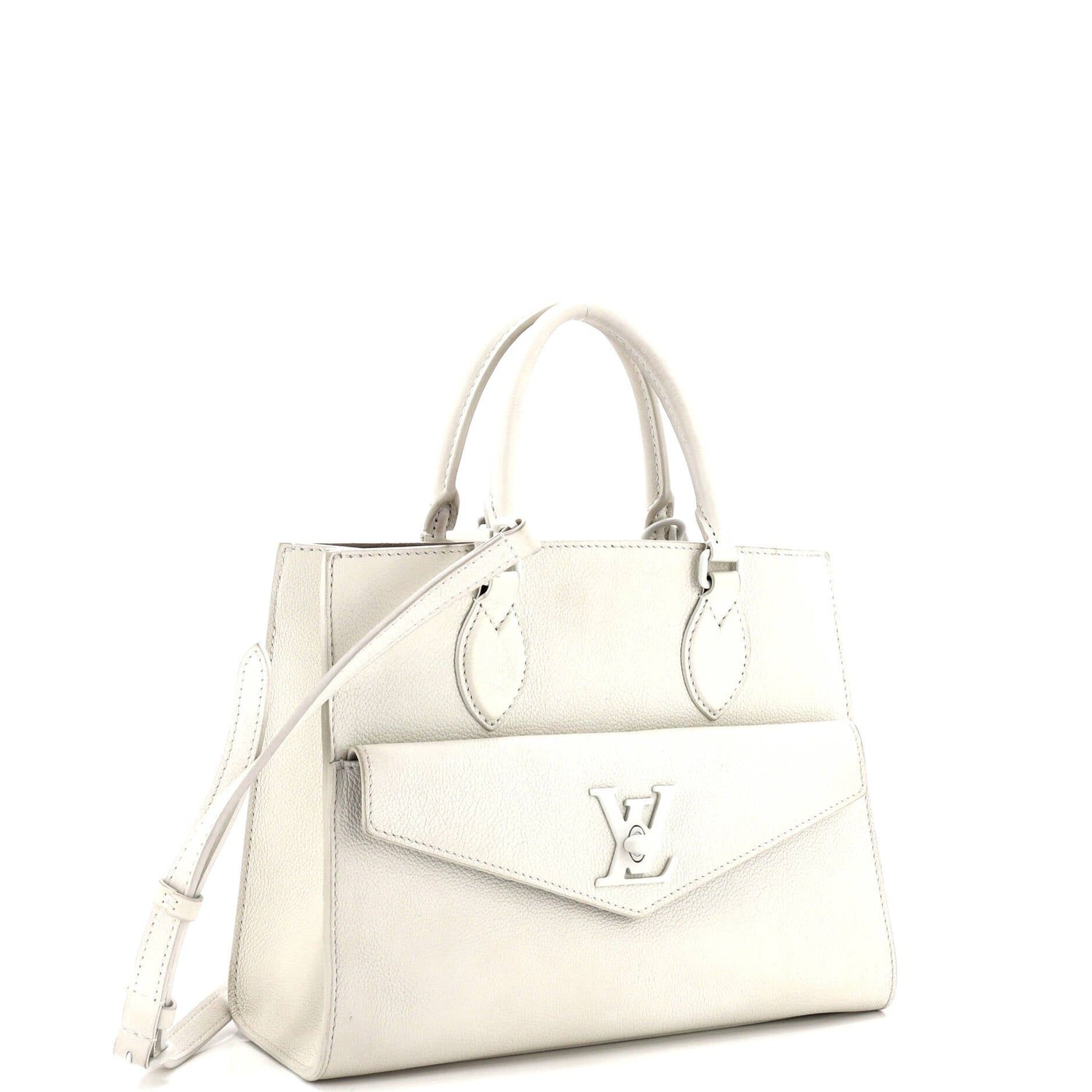Louis Vuitton Lockme Monochrome Tote Leather Pm
