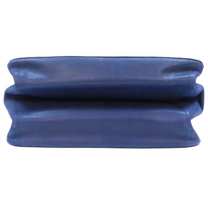 Chanel Matelasse Coco Mark Shoulder Handbag Calfskin Blue Gold Metal