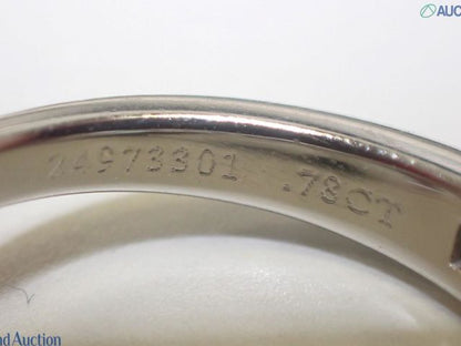 Tiffany &amp; Co. Channel Set Solitaire Ring 0.78ct