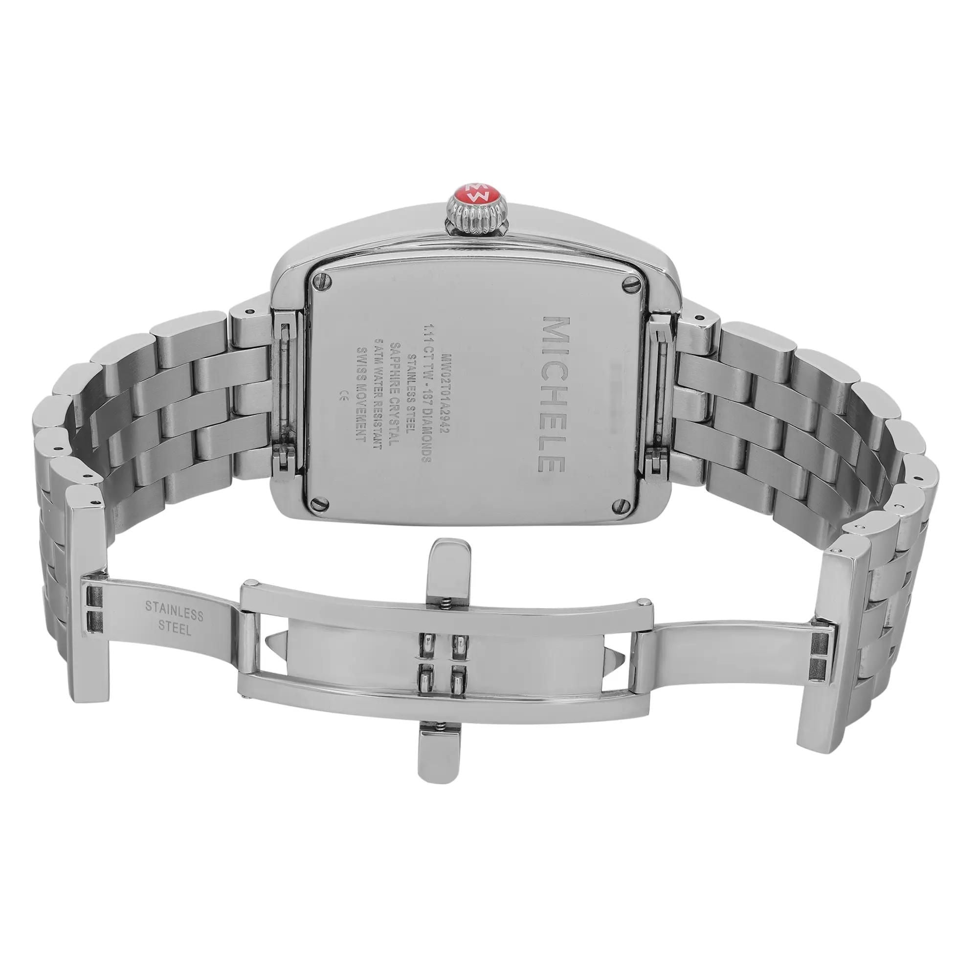 Michele Urban Diamond Silver Dial Quartz Ladies Watch MWW02T000001