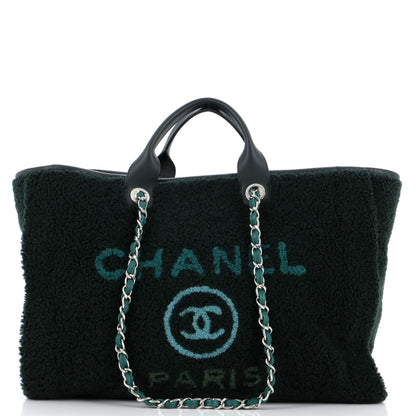 Chanel Deauville Tote Shearling Medium