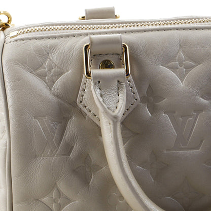 Louis Vuitton Speedy Bandouliere Bag Limited Edition Fall In Love Monogram Embossed Lambskin 22