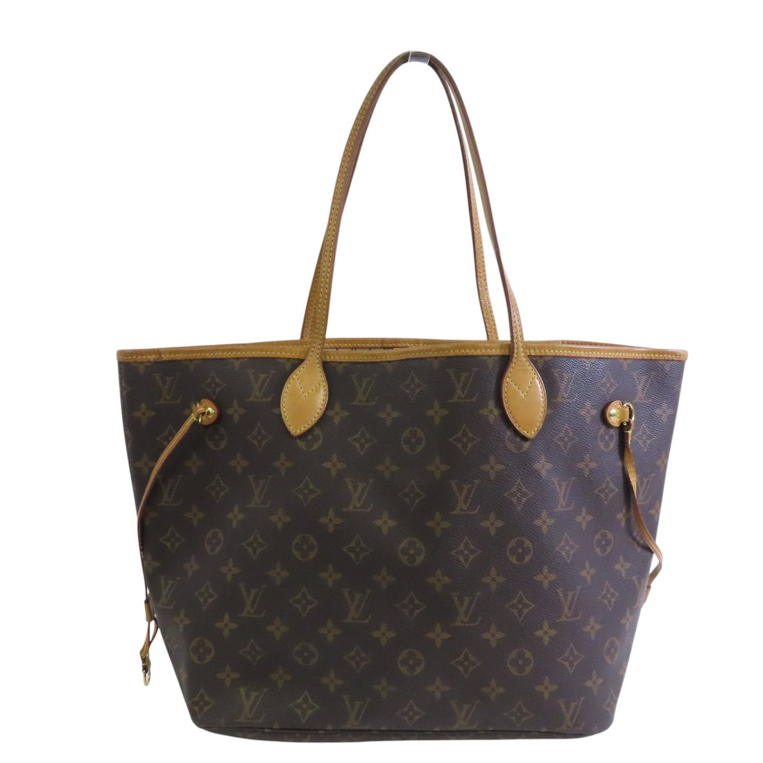Louis Vuitton Monogram Neverfull Mm Gold Shoulder Bag Brown Shoulder Bag M 40156